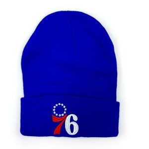 Philadelphia 76ers Sixers Winter Beanie NBA Mens Womens Embroidered Winter Hat